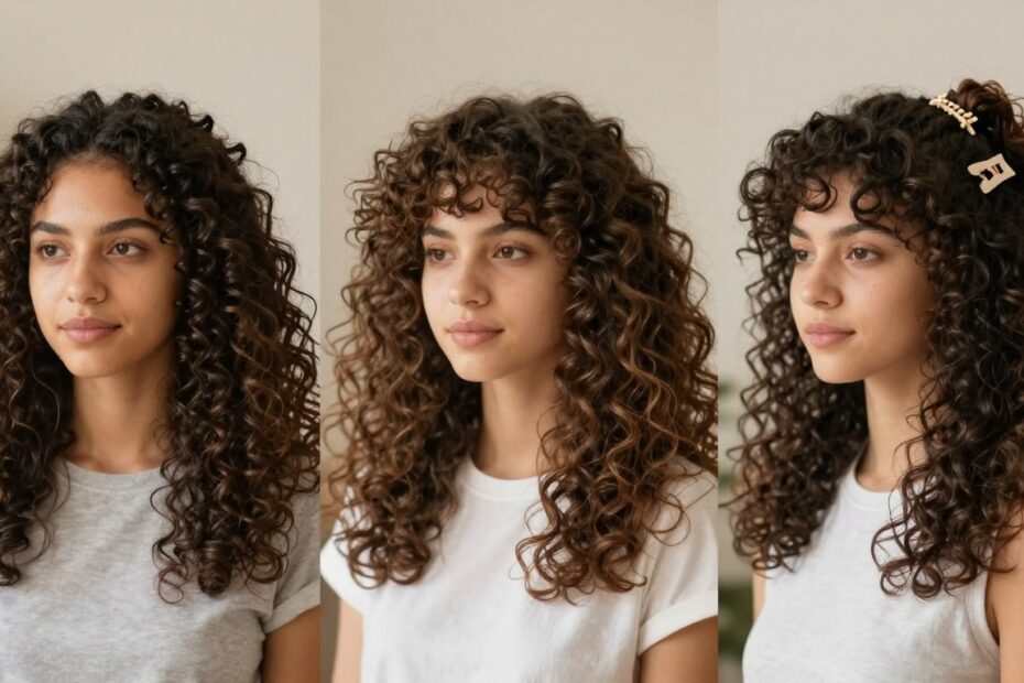 Fryzury z kręconych włosów na co dzień