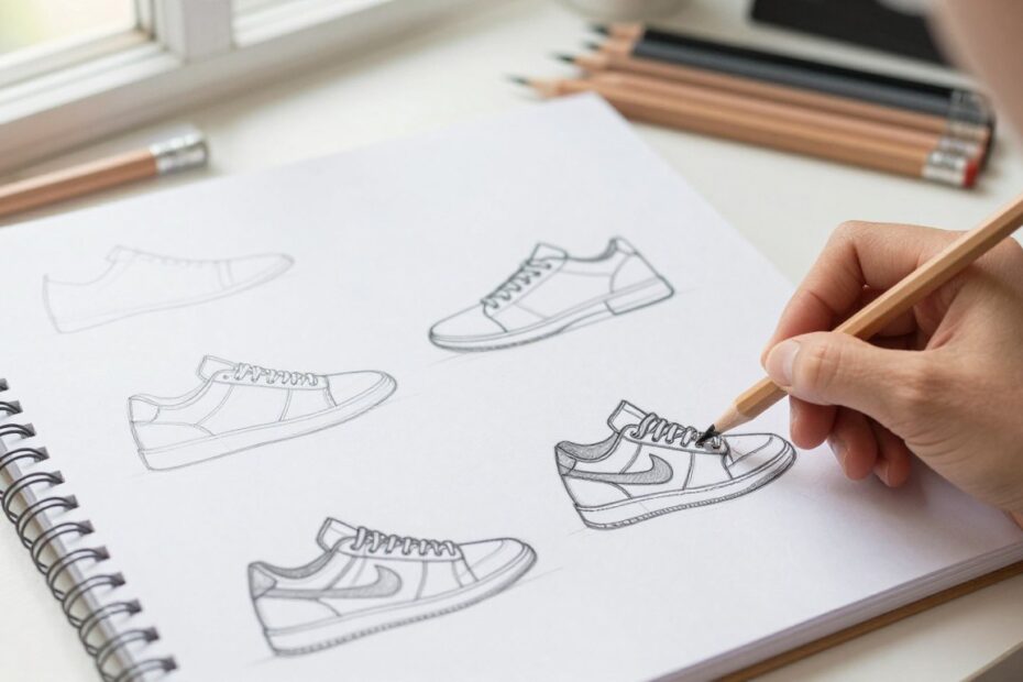 Jak narysować buty krok po kroku