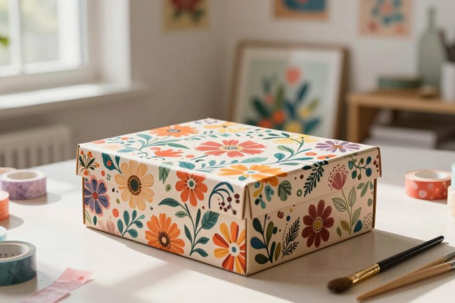 Jak ozdobić pudełko po butach